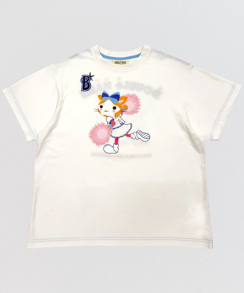 DOUBLE NAME（ダブルネーム）の「【横浜DeNAベイスターズ】  USEDプリント BIGTEE（Tシャツ/カットソー・レディース・ピンク/ブルー・FREE）」の9枚目の写真