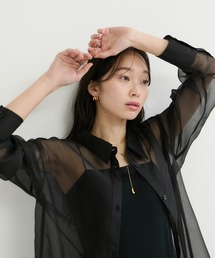JOSEMOON/ジョゼムーン】FLOW LACE SHIRT/レースシャツ/ブラウス