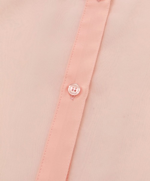 le cercle ADAM ET ROPE'(ルセルクルアダムエロペ)の「襟付きシアーシャツ(シャツ/ブラウス・レディース・ブラック/ピンク/サックスブルー・FREE)」の20枚目の写真