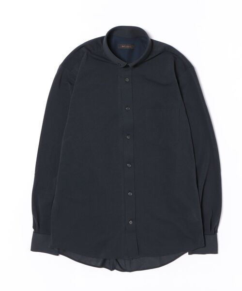 m.f.editorial(エムエフエディトリアル)の「シャツ メンズ 長袖 ストレッチ 吸水速乾 イージーケア ショート ボタンダウン ビジカジ クールビズ アルティマ(ビジネスシャツ・メンズ・ネイビー/ベージュ・MEDIUM/LARGE/X-LARGE)」の3枚目の写真
