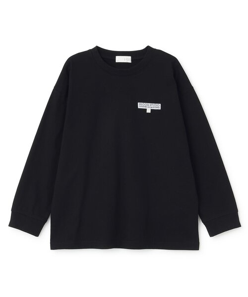 b・ROOM(ビールーム)の「【綿100%】【スクール対応】名札付けループ付き長袖Tシャツ(Tシャツ/カットソー・キッズ・パープル/ブルー系その他/ブラック/オフホワイト・100cm/120cm/110cm/130cm/140cm/150cm)」の7枚目の写真