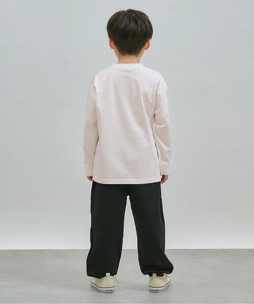 b・ROOM(ビールーム)の「【綿100%】【スクール対応】名札付けループ付き長袖Tシャツ(Tシャツ/カットソー・キッズ・パープル/ブルー系その他/ブラック/オフホワイト・100cm/120cm/110cm/130cm/140cm/150cm)」の17枚目の写真