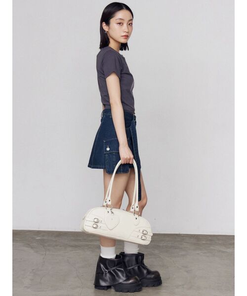 EMODA(エモダ)の「チェリープリントTシャツ【WEB限定カラーあり】(Tシャツ/カットソー・レディース・グレー/チャコールグレー/ホワイト/ブルー/ピンク・FREE)」の20枚目の写真