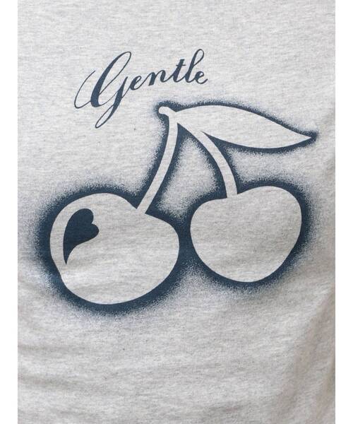 EMODA(エモダ)の「チェリープリントTシャツ【WEB限定カラーあり】(Tシャツ/カットソー・レディース・グレー/チャコールグレー/ホワイト/ブルー/ピンク・FREE)」の9枚目の写真
