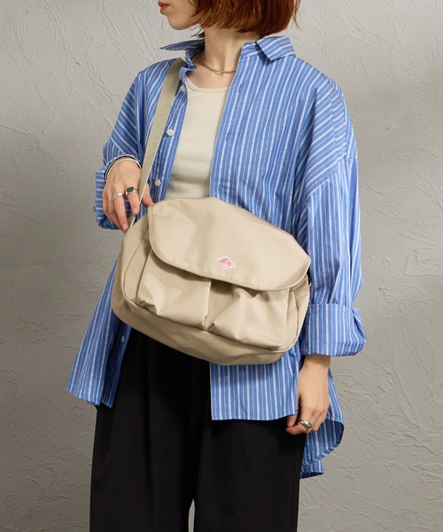DANTON（ダントン）の「[DANTON/ダントン] OBERKAMPF キャンバス ショルダーバッグ（ショルダーバッグ・レディース・ベージュ/ブラック・ONE SIZE）」の2枚目の写真
