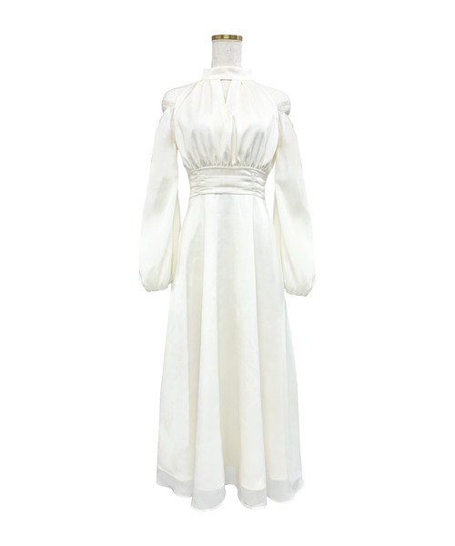 Open shoulder chiffon dress（ドレス）｜Rose Muse（ロゼミューズ）の