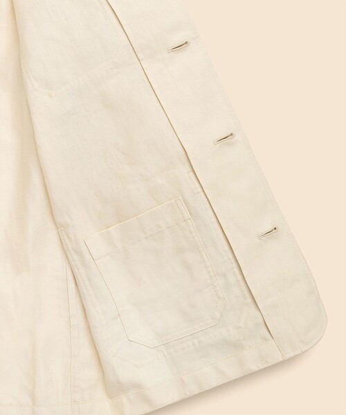 BROOKS BROTHERS（ブルックスブラザーズ）の「リネン　チョアジャケット（カバーオール・メンズ・レッド・LARGE/MEDIUM）」の6枚目の写真
