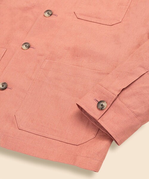 BROOKS BROTHERS（ブルックスブラザーズ）の「リネン　チョアジャケット（カバーオール・メンズ・レッド・LARGE/MEDIUM）」の8枚目の写真