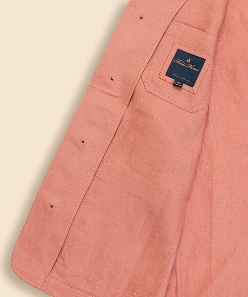 BROOKS BROTHERS（ブルックスブラザーズ）の「リネン　チョアジャケット（カバーオール・メンズ・レッド・LARGE/MEDIUM）」の10枚目の写真