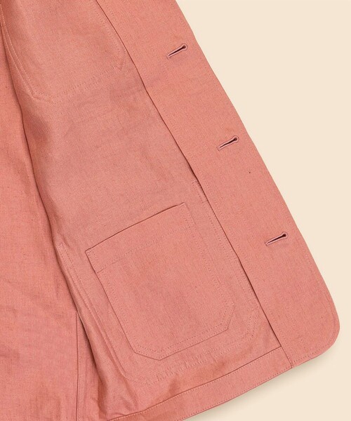 BROOKS BROTHERS（ブルックスブラザーズ）の「リネン　チョアジャケット（カバーオール・メンズ・レッド・LARGE/MEDIUM）」の11枚目の写真
