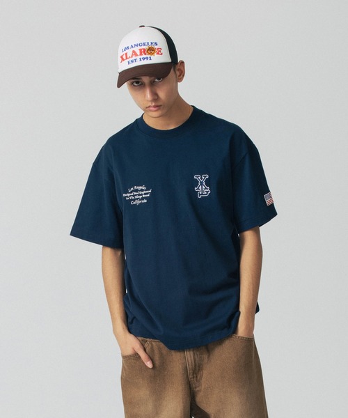 XLARGE(エクストララージ)の「LA VARSITY S/S TEE(Tシャツ/カットソー・メンズ・ブラック/ホワイト/ネイビー・S/M/L/XL)」の6枚目の写真