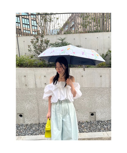 FRAY I.D(フレイアイディー)の「【FRAY I.D×PROTECT U】晴雨兼用折り畳み傘(折りたたみ傘・レディース・ベージュ/アイボリー・F)」の18枚目の写真