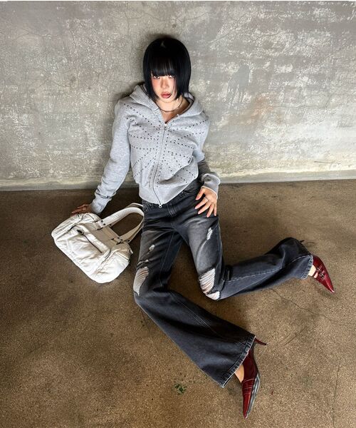 Midnight Move(ミッドナイトムーブ)の「england boots cut (blue)(デニムパンツ・レディース・その他・SMALL/MEDIUM)」の15枚目の写真