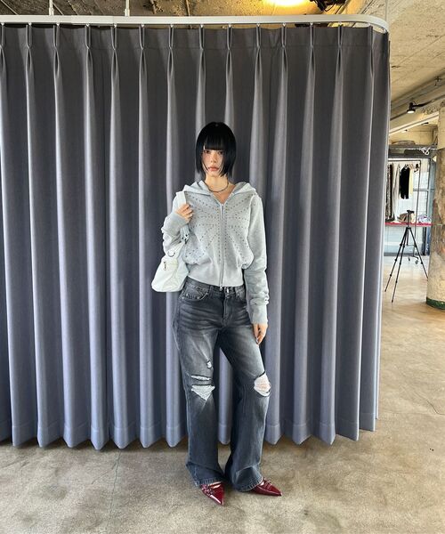Midnight Move(ミッドナイトムーブ)の「england boots cut (blue)(デニムパンツ・レディース・その他・SMALL/MEDIUM)」の16枚目の写真