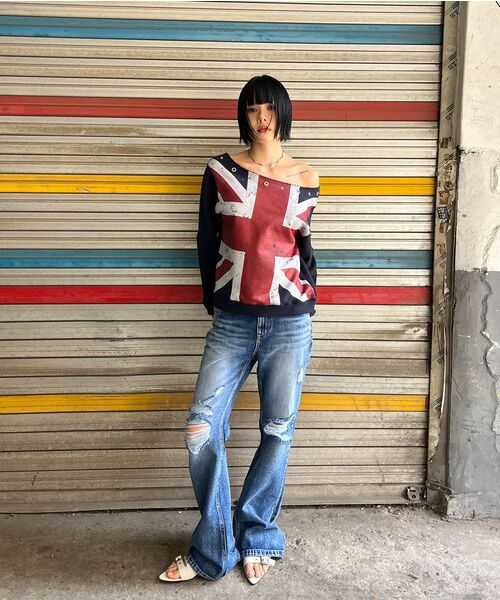 Midnight Move(ミッドナイトムーブ)の「england boots cut (blue)(デニムパンツ・レディース・その他・SMALL/MEDIUM)」の9枚目の写真