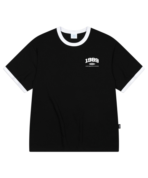 1989STANDARD(1989スタンダード)の「SMALL 1989 クールコットンリンガー半袖(SRSSTD-0012)(Tシャツ/カットソー・メンズ・ライトグレー/ブラック/アイボリー・LARGE/MEDIUM/X-LARGE)」の4枚目の写真