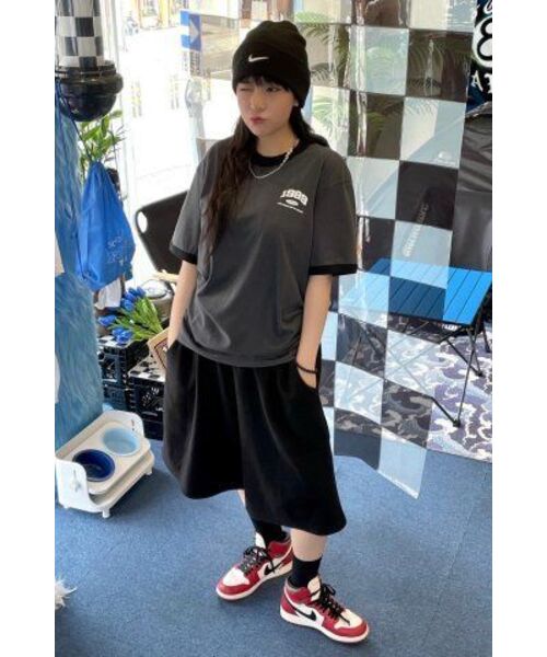 1989STANDARD(1989スタンダード)の「SMALL 1989 クールコットンリンガー半袖(SRSSTD-0012)(Tシャツ/カットソー・メンズ・ライトグレー/ブラック/アイボリー・LARGE/MEDIUM/X-LARGE)」の9枚目の写真