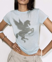 A'GEM/9 × .kom 『FANCY CLUB/ファンシークラブ』 SHADOW PEGASUS TEE/シャドウペガサスTシャツ