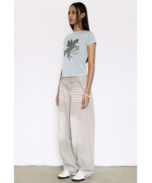 FANCY CLUB(ファンシークラブ)の「A'GEM/9 × .kom 『FANCY CLUB/ファンシークラブ』 SHADOW PEGASUS TEE/シャドウペガサスTシャツ(Tシャツ/カットソー・レディース・ライトブルー/グレー・FREE)」の11枚目の写真