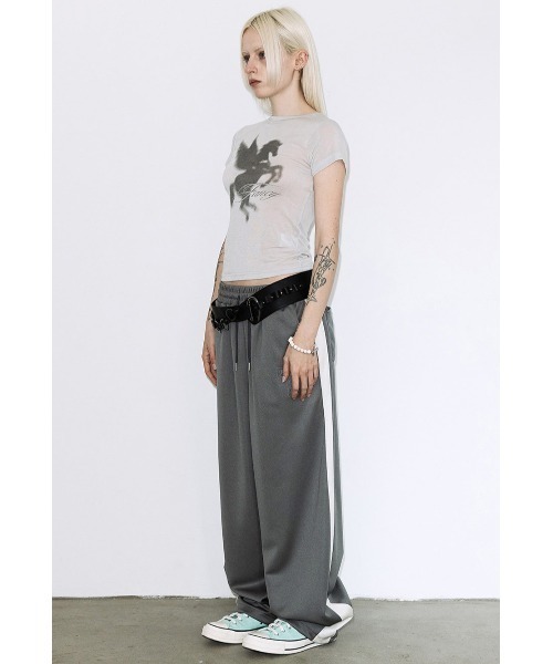 FANCY CLUB(ファンシークラブ)の「A'GEM/9 × .kom 『FANCY CLUB/ファンシークラブ』 SHADOW PEGASUS TEE/シャドウペガサスTシャツ(Tシャツ/カットソー・レディース・ライトブルー/グレー・FREE)」の6枚目の写真