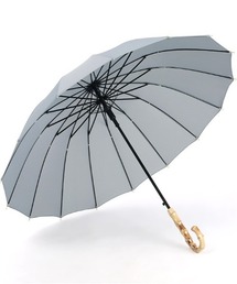 ARCADE（アーケード）の「丈夫な16骨  洒落た 竹ハンドル 長傘 バンブー(竹) 傘 雨傘 日傘 晴雨兼用（長傘）」