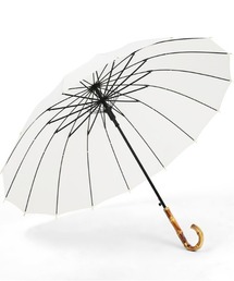 ARCADE（アーケード）の「丈夫な16骨  洒落た 竹ハンドル 長傘 バンブー(竹) 傘 雨傘 日傘 晴雨兼用（長傘）」