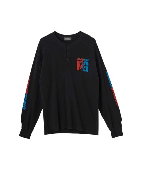 HYSTERIC GLAMOUR(ヒステリックグラマー)の「GUITAR GIRL HG ヘンリーネックスウェット(Tシャツ/カットソー・メンズ・ブラック/イエロー/ホワイト・X-LARGE/LARGE/MEDIUM/SMALL)」の2枚目の写真