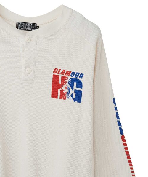 HYSTERIC GLAMOUR(ヒステリックグラマー)の「GUITAR GIRL HG ヘンリーネックスウェット(Tシャツ/カットソー・メンズ・ブラック/イエロー/ホワイト・X-LARGE/LARGE/MEDIUM/SMALL)」の5枚目の写真