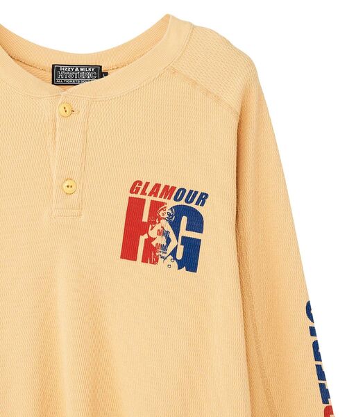 HYSTERIC GLAMOUR(ヒステリックグラマー)の「GUITAR GIRL HG ヘンリーネックスウェット(Tシャツ/カットソー・メンズ・ブラック/イエロー/ホワイト・X-LARGE/LARGE/MEDIUM/SMALL)」の8枚目の写真