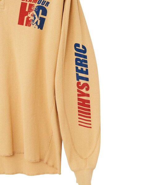 HYSTERIC GLAMOUR(ヒステリックグラマー)の「GUITAR GIRL HG ヘンリーネックスウェット(Tシャツ/カットソー・メンズ・ブラック/イエロー/ホワイト・X-LARGE/LARGE/MEDIUM/SMALL)」の9枚目の写真