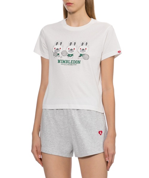 A BATHING APE(アベイシングエイプ)の「BABY DOPPY PRINTED TEE #2(Tシャツ/カットソー・レディース・ホワイト/ネイビー・SMALL/X-SMALL)」の5枚目の写真