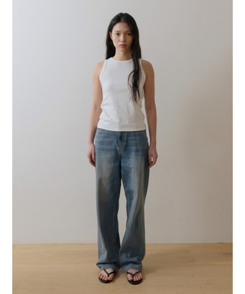 UNNOUT(アナウト)の「HALTER NECK COTTON SLEEVELESS SHIRT WHITE(Tシャツ/カットソー・レディース・その他・ONE SIZE)」の2枚目の写真