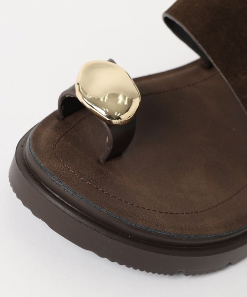 LEPSIM（レプシィム）の「メタルスライドサンダル　638914（サンダル・レディース・ダークブラウン/ブラック・LARGE/MEDIUM）」の8枚目の写真