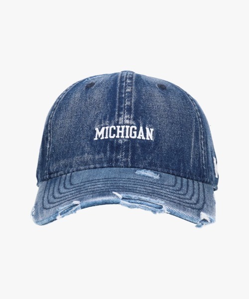 OVERRIDE（オーバーライド）の「Michigan ACID WASHED CAP / カレッジ（キャップ・レディース・ネイビー・57~59cm）」の3枚目の写真