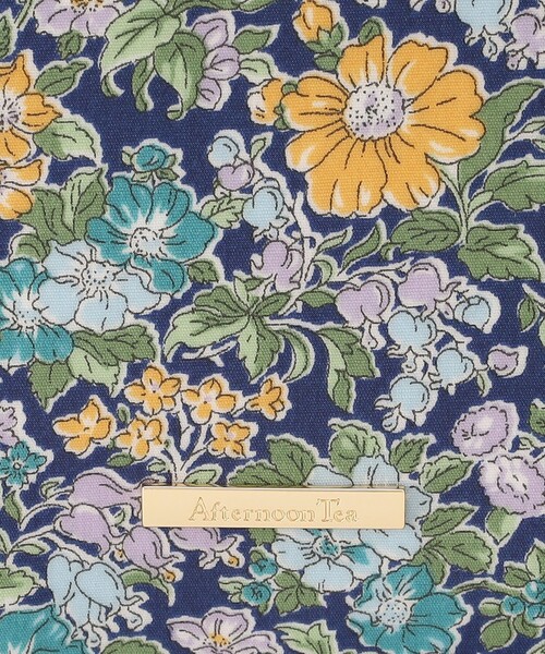 Afternoon Tea（アフタヌーンティー）の「スクエアミニトートバッグ/リバティプリント（トートバッグ・レディース・ネイビー/アイボリー・ONE SIZE）」の4枚目の写真