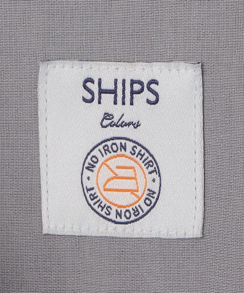 SHIPS Colors(シップス カラーズ)の「SHIPS Colors:ノーアイロン ワイドカラー シャツ(シャツ/ブラウス・メンズ・ライトブルー/ライトグレー/ベージュ/ネイビー・SMALL/MEDIUM/X-LARGE/LARGE)」の9枚目の写真