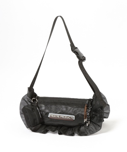 THEATRE PRODUCTS（シアタープロダクツ）の「【THEATRE PRODUCTS】別注メッシュフリルラウンドショルダー（ショルダーバッグ・レディース・オフホワイト/ブラック・FREE）」の7枚目の写真