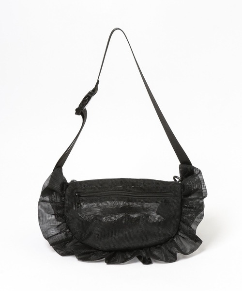 THEATRE PRODUCTS（シアタープロダクツ）の「【THEATRE PRODUCTS】別注メッシュフリルラウンドショルダー（ショルダーバッグ・レディース・オフホワイト/ブラック・FREE）」の9枚目の写真