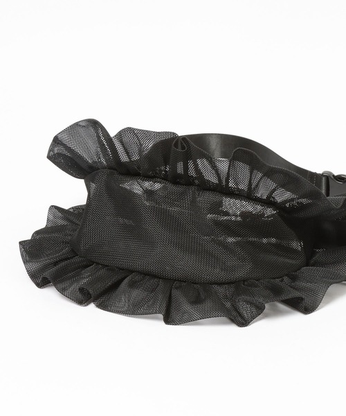 THEATRE PRODUCTS（シアタープロダクツ）の「【THEATRE PRODUCTS】別注メッシュフリルラウンドショルダー（ショルダーバッグ・レディース・オフホワイト/ブラック・FREE）」の10枚目の写真