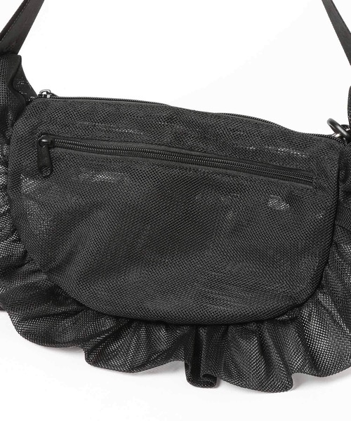 THEATRE PRODUCTS（シアタープロダクツ）の「【THEATRE PRODUCTS】別注メッシュフリルラウンドショルダー（ショルダーバッグ・レディース・オフホワイト/ブラック・FREE）」の21枚目の写真