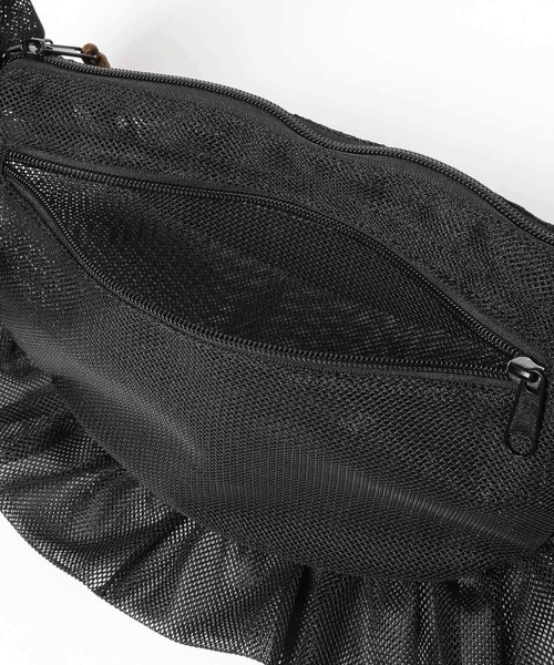 THEATRE PRODUCTS（シアタープロダクツ）の「【THEATRE PRODUCTS】別注メッシュフリルラウンドショルダー（ショルダーバッグ・レディース・オフホワイト/ブラック・FREE）」の22枚目の写真