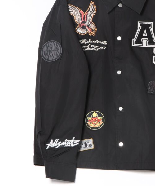 ALLSAINTS(オールセインツ)の「SOUNDMAN PATCH COACH JACKET | SOUNDMAN パッチ コーチ ジャケット(その他アウター・メンズ・ブラック・XS/S/M/L)」の4枚目の写真