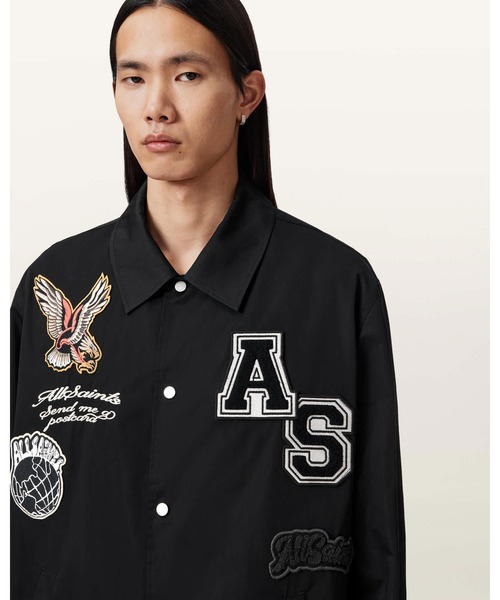ALLSAINTS(オールセインツ)の「SOUNDMAN PATCH COACH JACKET | SOUNDMAN パッチ コーチ ジャケット(その他アウター・メンズ・ブラック・XS/S/M/L)」の5枚目の写真