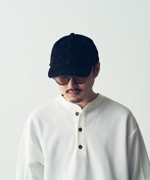 KIJIMA TAKAYUKI（キジマ　タカユキ）の「【KIJIMA TAKAYUKI】flocky printed denim 6panel cap（キャップ・メンズ・ブラック/オリーブ・FREE）」の13枚目の写真