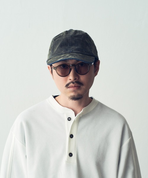 KIJIMA TAKAYUKI（キジマ　タカユキ）の「【KIJIMA TAKAYUKI】flocky printed denim 6panel cap（キャップ・メンズ・ブラック/オリーブ・FREE）」の17枚目の写真
