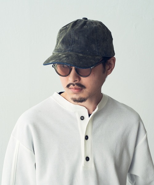 KIJIMA TAKAYUKI（キジマ　タカユキ）の「【KIJIMA TAKAYUKI】flocky printed denim 6panel cap（キャップ・メンズ・ブラック/オリーブ・FREE）」の18枚目の写真