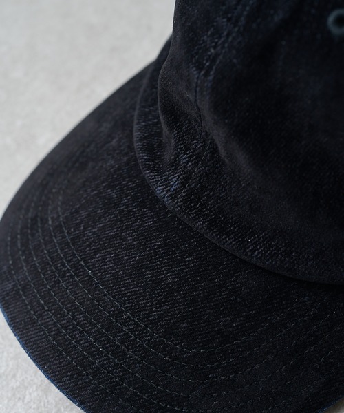 KIJIMA TAKAYUKI（キジマ　タカユキ）の「【KIJIMA TAKAYUKI】flocky printed denim 6panel cap（キャップ・メンズ・ブラック/オリーブ・FREE）」の7枚目の写真