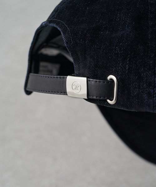 KIJIMA TAKAYUKI（キジマ　タカユキ）の「【KIJIMA TAKAYUKI】flocky printed denim 6panel cap（キャップ・メンズ・ブラック/オリーブ・FREE）」の8枚目の写真