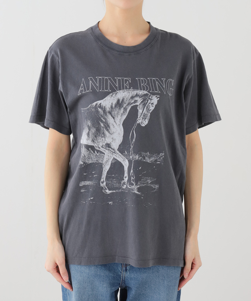 ANINE BING / アニービン LILI TEE HORSE Tシャツ（Tシャツ/カットソー