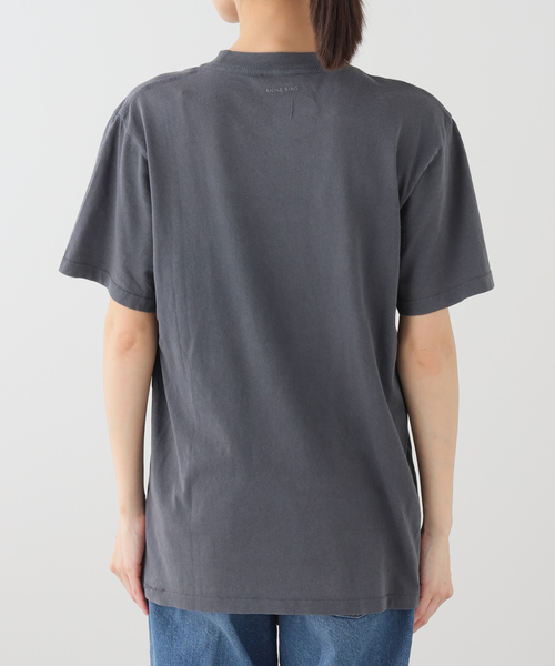 Plage ハイゲージビッグロンTシャツ グレー SHIPS any tシャツ any: デザイン リブ ハイゲージ ポンチ クルー